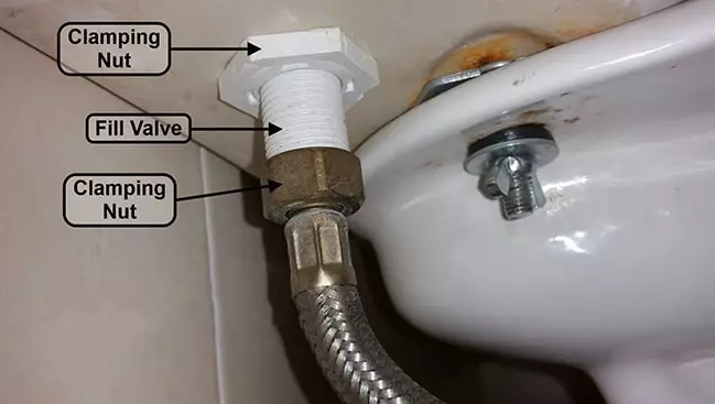 commode flush valve