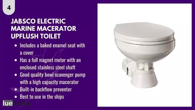 toilet with macerating pump