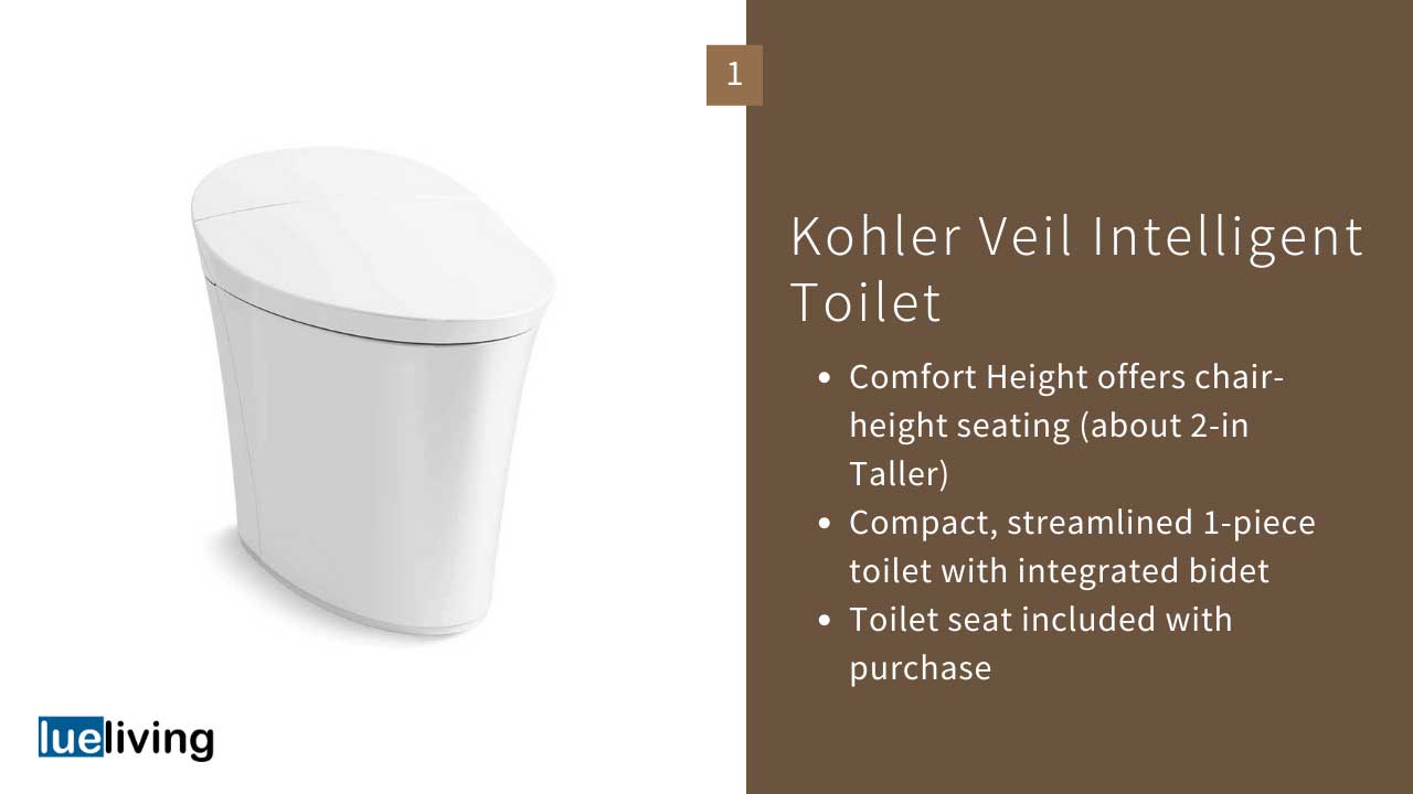 Best Kohler Toilets Of 2022 7 Favorites We Love Reviews   Kohler Veil Intelligent Toilet 